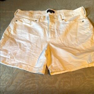 Banana Republic White Jean Shorts Classic Cotton Blend